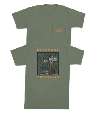 BSO Duck Hunt Lab SS Pocket Tee- Green