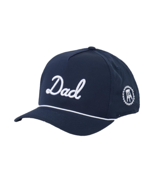 Dad Rope Hat-Navy/White