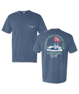 Golf Cmcc 19th Can SS Pocket Tee-Blue Jean