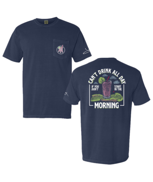 Morning Transfusion SS Pocket Tee-Navy