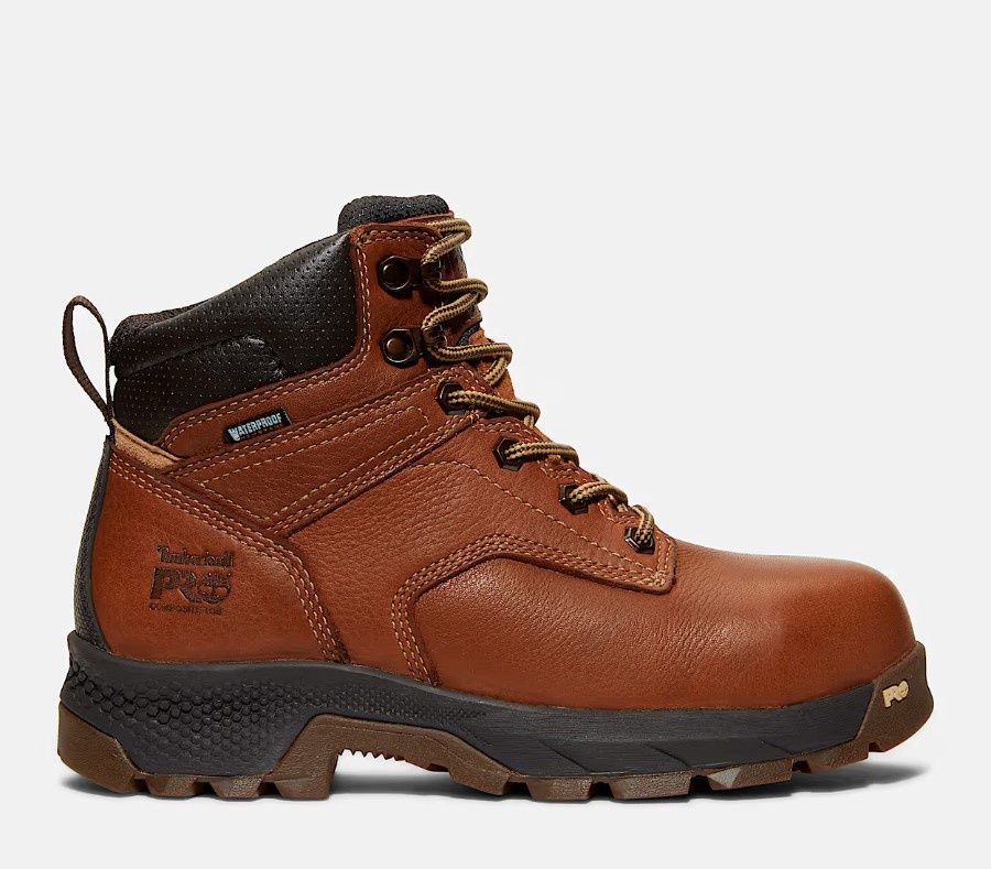 Women&#39;s 6&quot; Titan EV Composite Toe Waterproof Boot - Brown