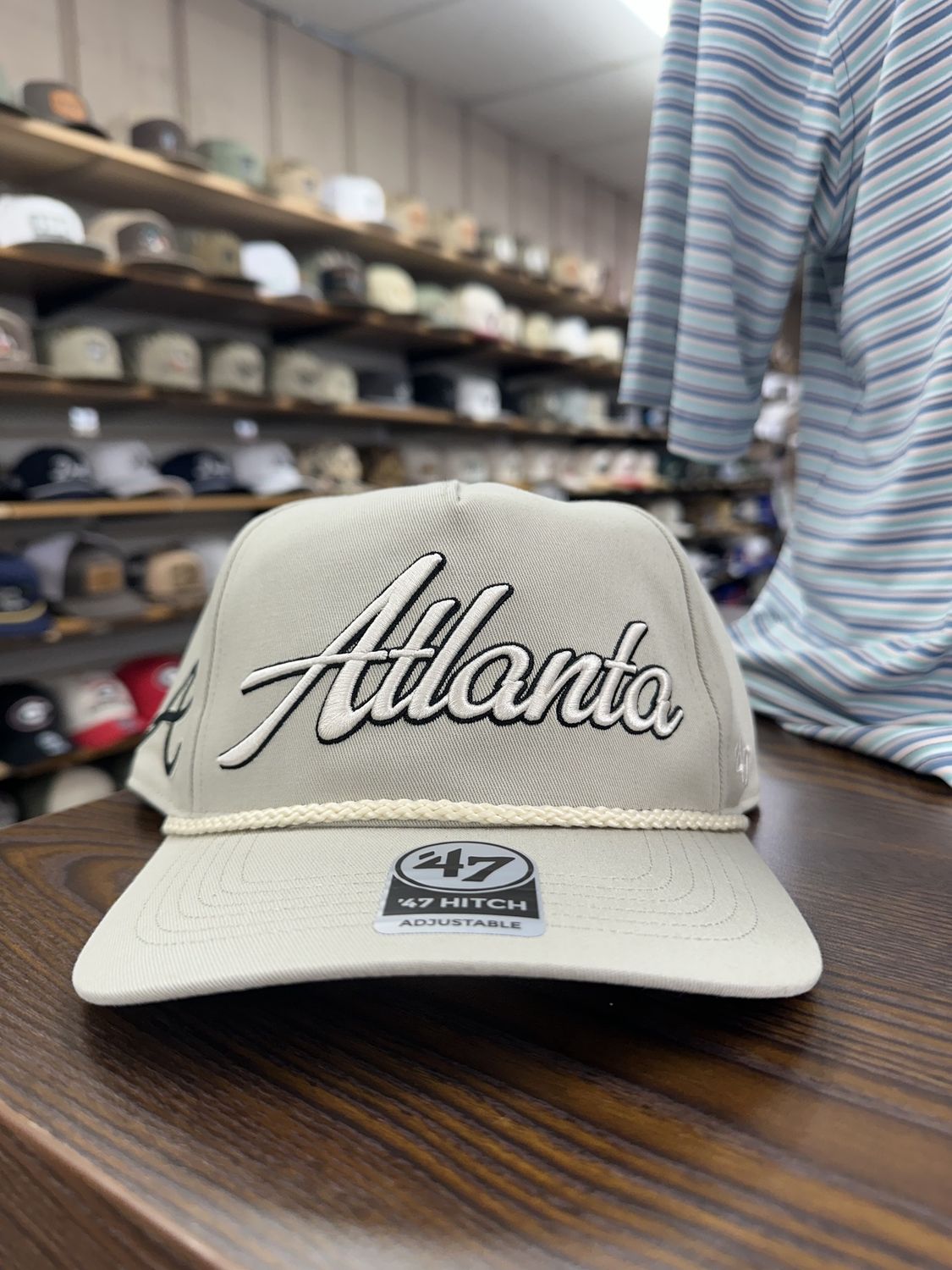 Atlanta Braves System Grey Overhand 47 Hitch Hat