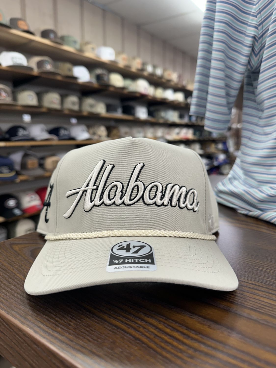 Alabama Crimson Tide System Grey Overhand 47 Hitch Hat