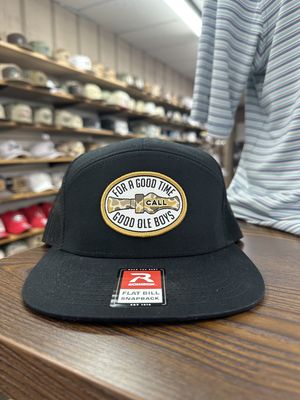 GOB Duck Call Patch 7-Panel Hat - Black