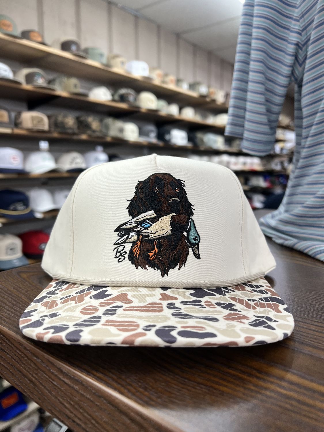 Boykin &amp; Mallard Rope Hat - Cream/Camo