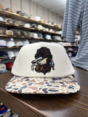 Boykin &amp; Mallard Rope Hat - Cream/Camo