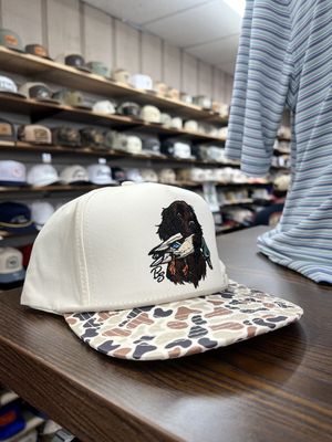 Boykin &amp; Mallard Rope Hat - Cream/Camo