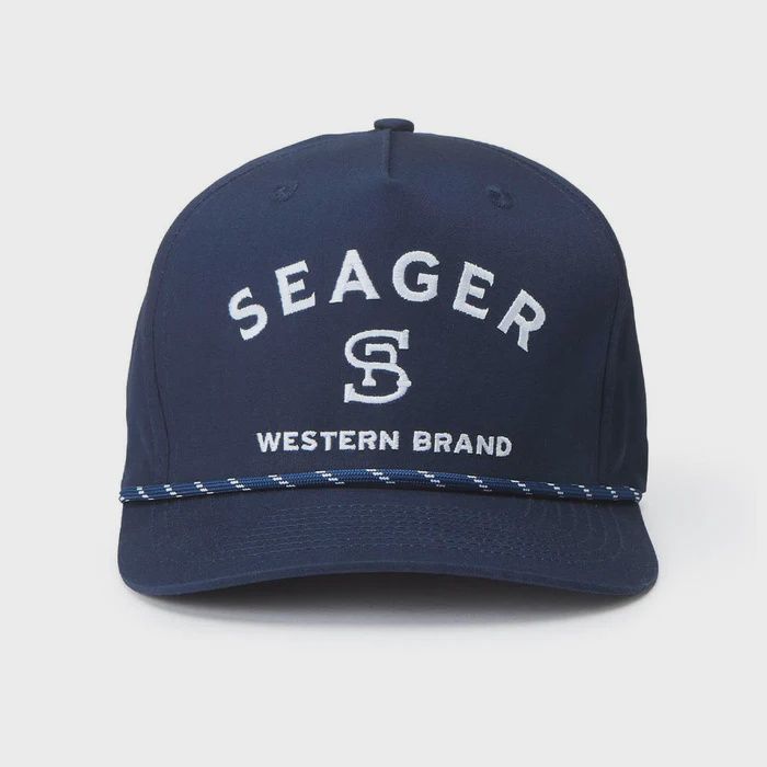 Branded Snapback Hat - Navy