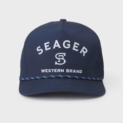 Branded Snapback Hat - Navy