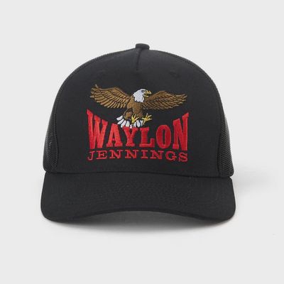 Seager x Waylon Jennings Eagle Hat - Black