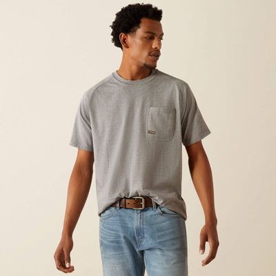 Men&#39;s Rebar Cotton Strong Buddy SS Tee - Heather Grey