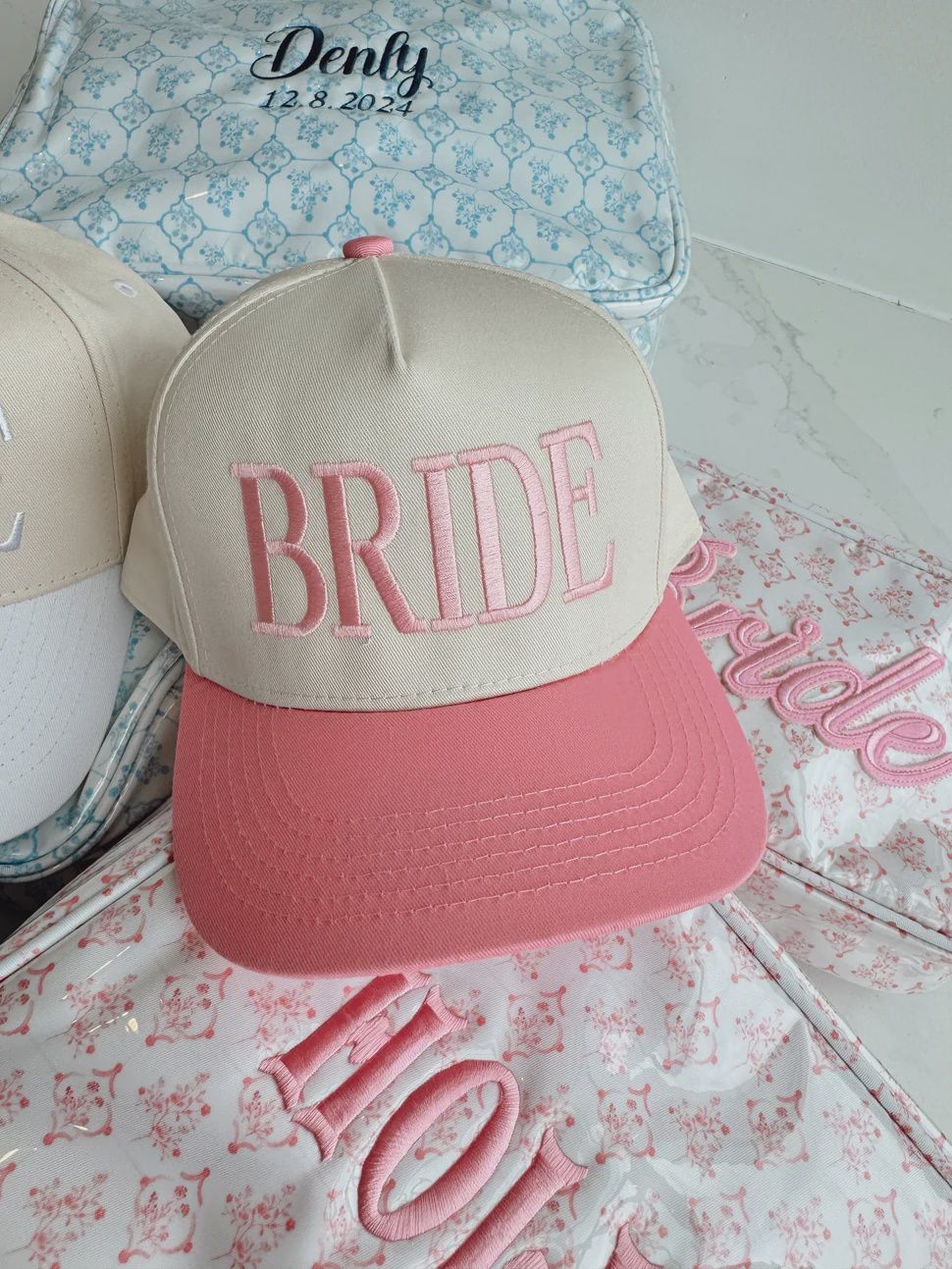 Bride Vintage Trucker Hat, Color: Pink
