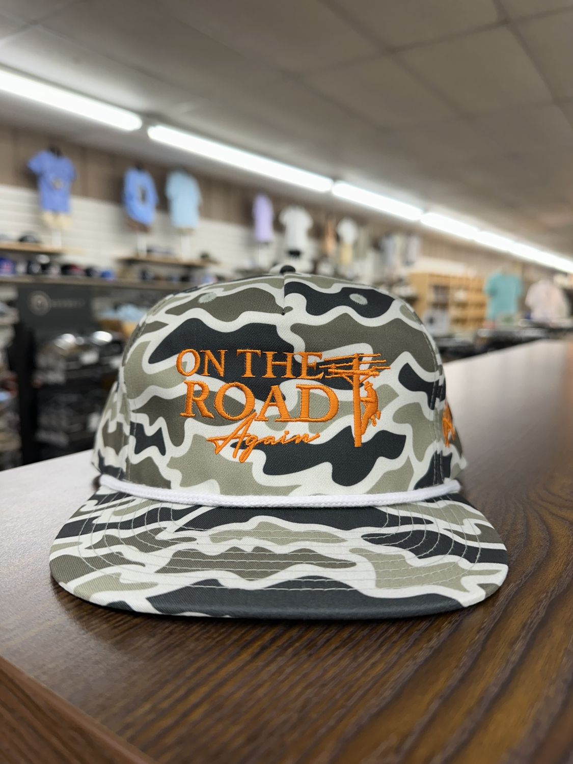 on The Road Again Rope Hat - Marsh Camo