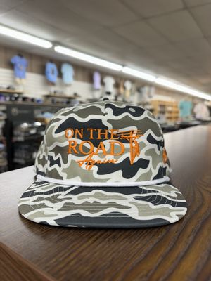 on The Road Again Rope Hat - Marsh Camo