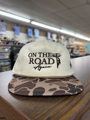 On The Road Again Rope Hat - Duck Camo/Natural