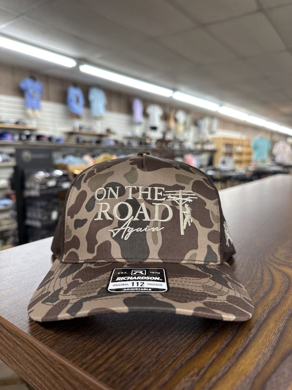 On The Road Again Trucker Hat - Duck Camo