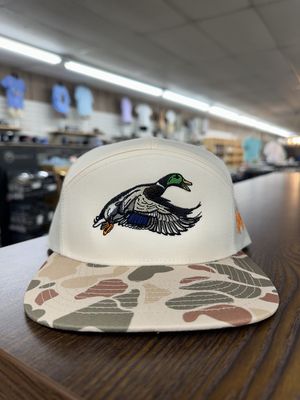 MHC Mallard 7 Panel Hat - Duck Camo/Natural