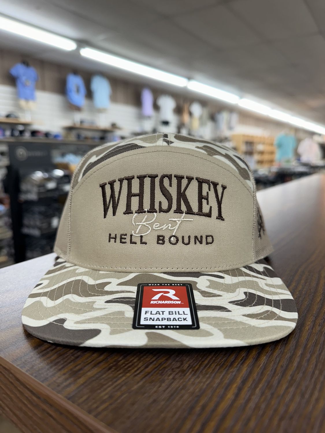 MHC Whiskey Bent 7 Panel Hat - Field Camo