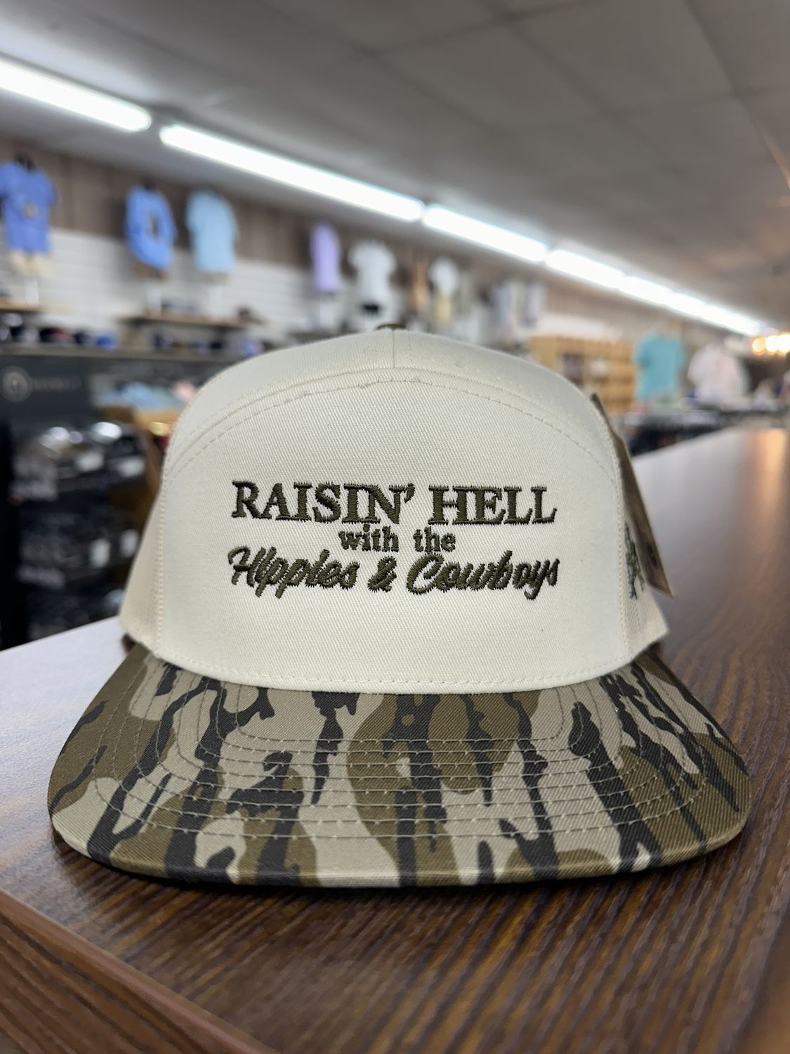 MHC Raising Hell 7 Panel Hat - Bottomland/natural