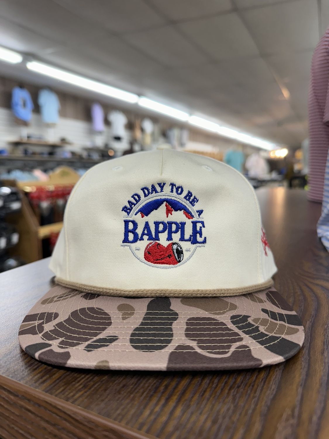 Bapple Rope Hat - Camo/Natural