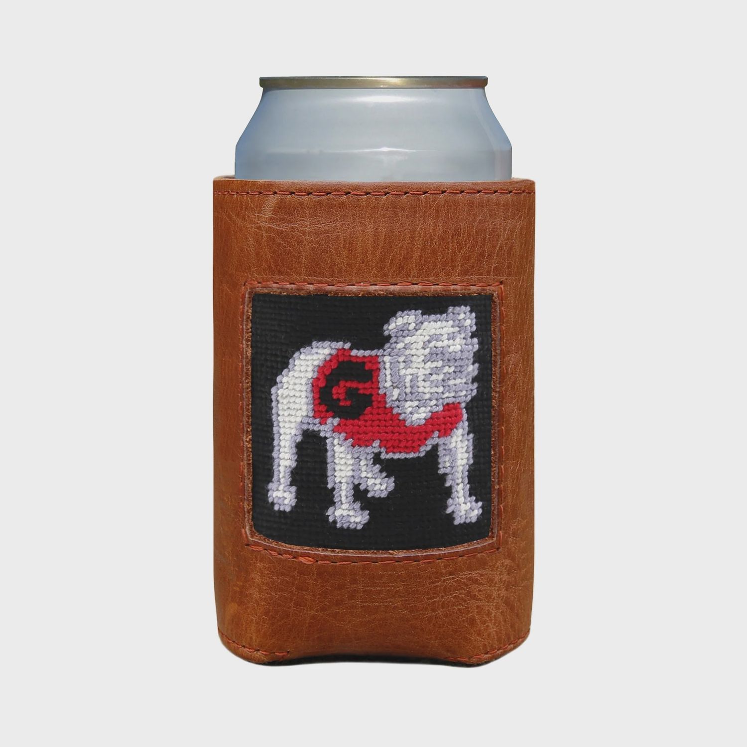 Georgia Bulldog Can Cooler - Black