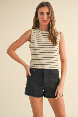 Hooked On You Knitted Sleeveless Top