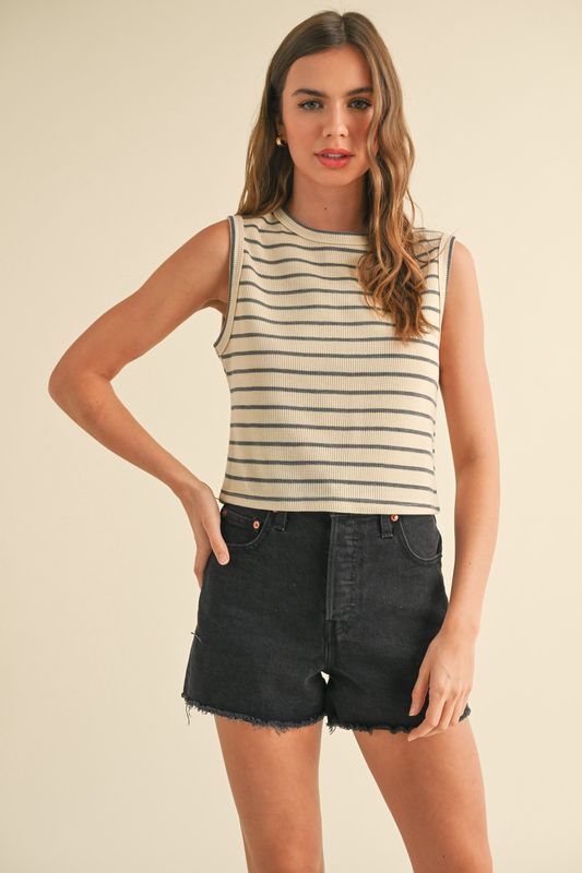 Hooked On You Knitted Sleeveless Top
