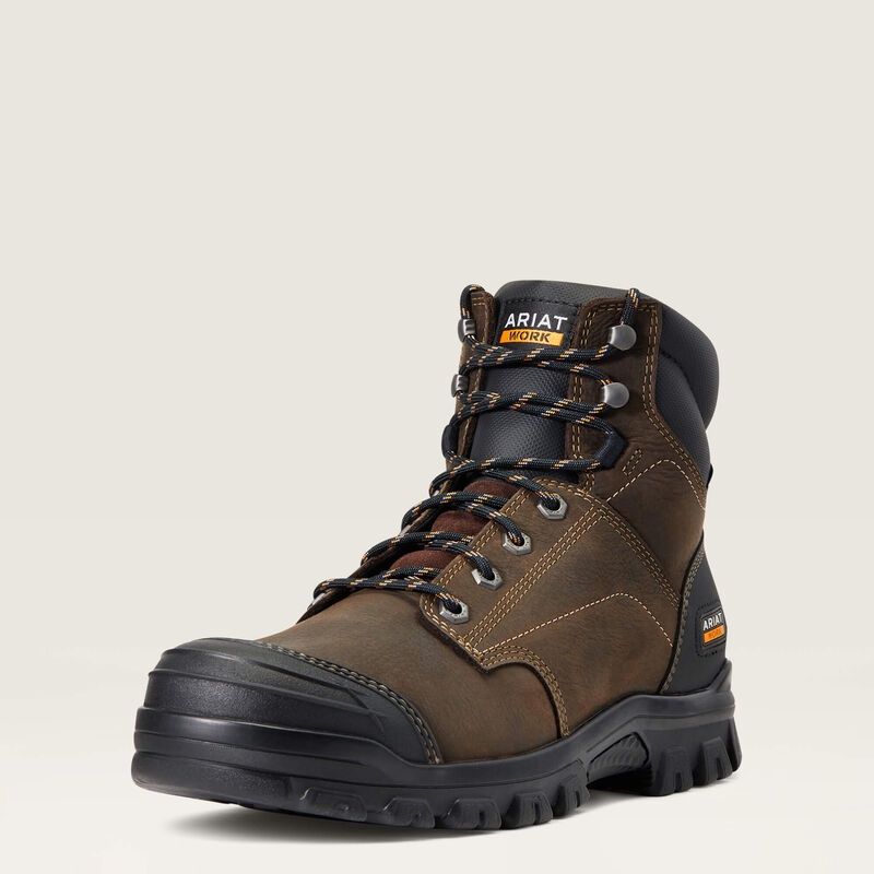 6&quot; Treadfast Waterproof Boots - Dark Brown