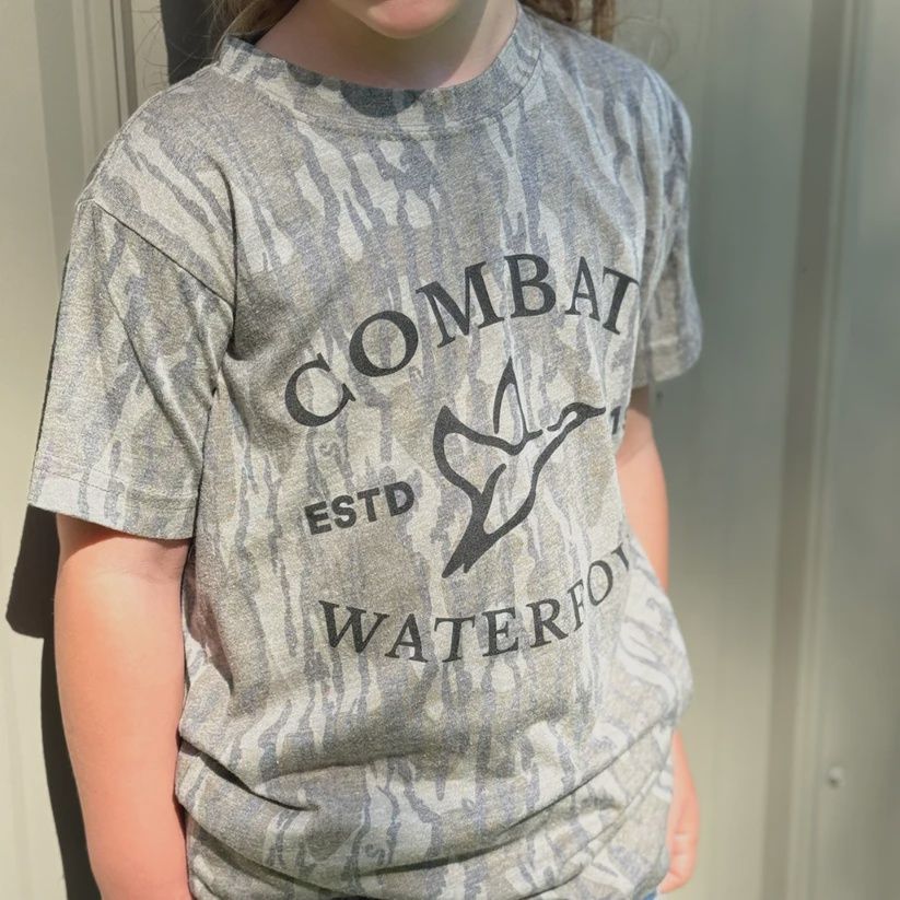 Youth Mossy Oak Bottomland Logo Tee