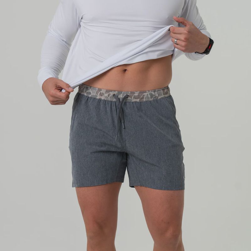 5.5&quot; Athletic Short - Grizzly Grey