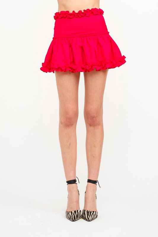 Sammie Ruffle Detail Mini Skirt