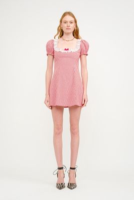 Loula Gingham Mini Dress