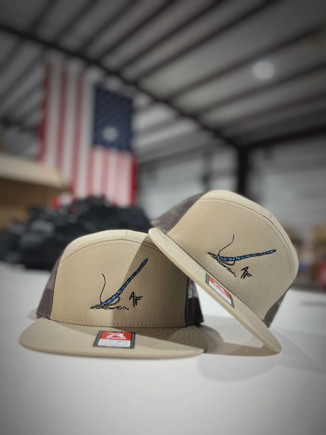 Shakey Head 7 Panel Trucker Hat - Khaki