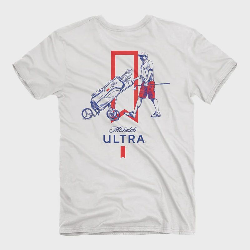 Michelob Ultra Logo Golf Short Sleeve Tee