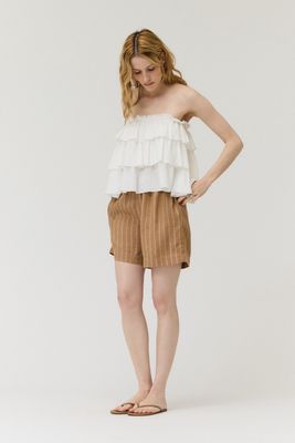 Late Nights Ruffle Tube Top