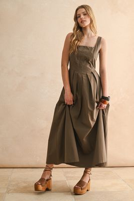 Find Peace Sleeveless Midi Dress
