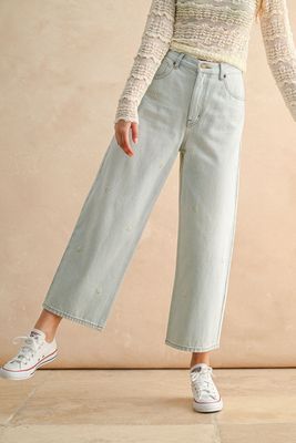 Flower GirlCropped Denim Pants