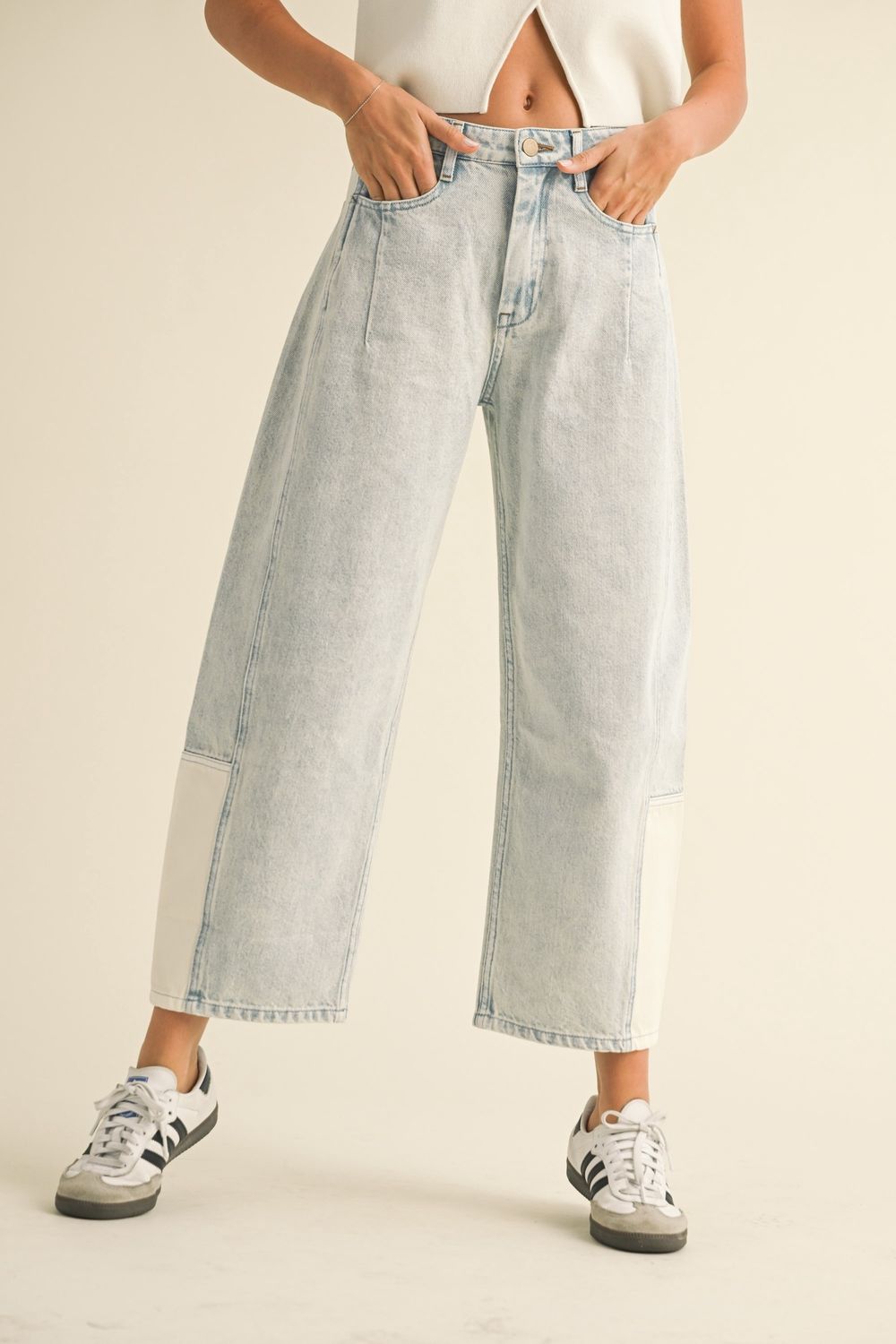 Just Go Out Barrel Jeans