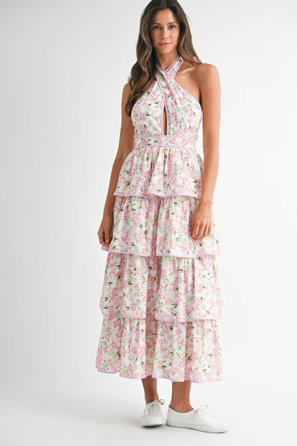 Favorite Love Halter Neck Midi Dress