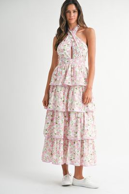 Favorite Love Halter Neck Midi Dress