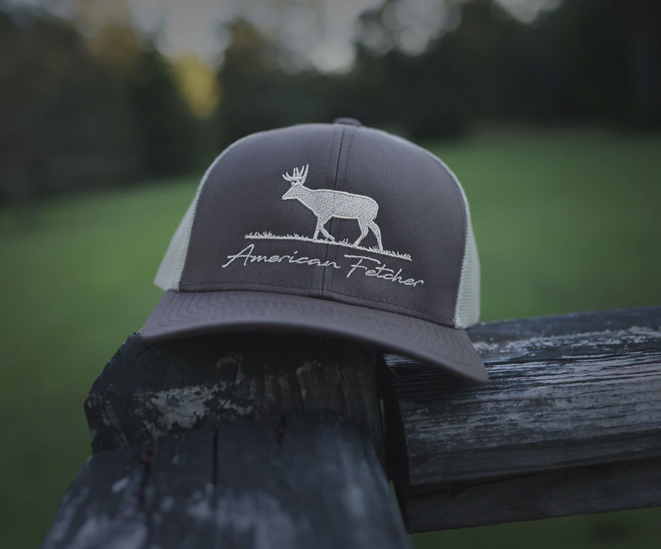 Deer Trucker Hat Brown/Khaki