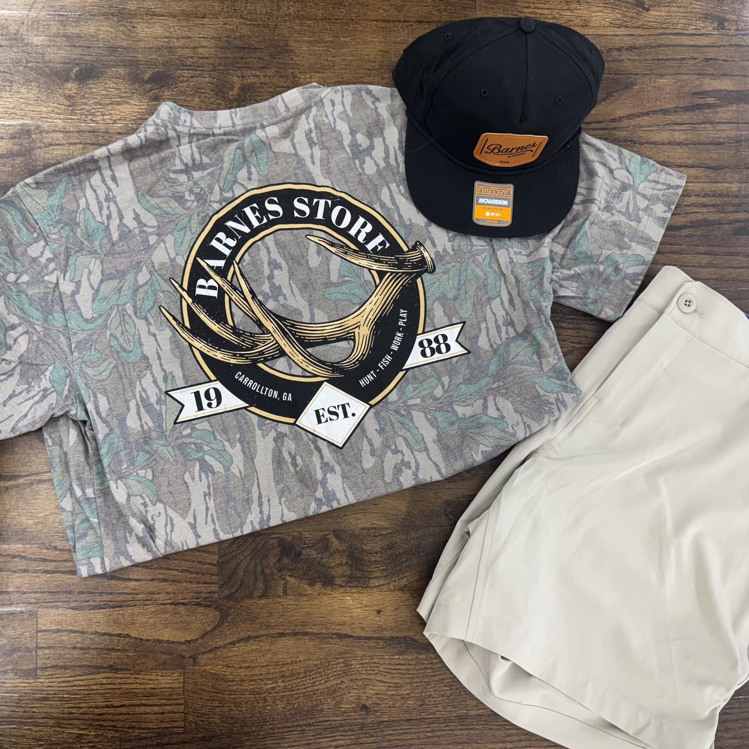 Mossy Oak Antler Shed SS T-Shirt, Color: Greenleaf, Size: SML