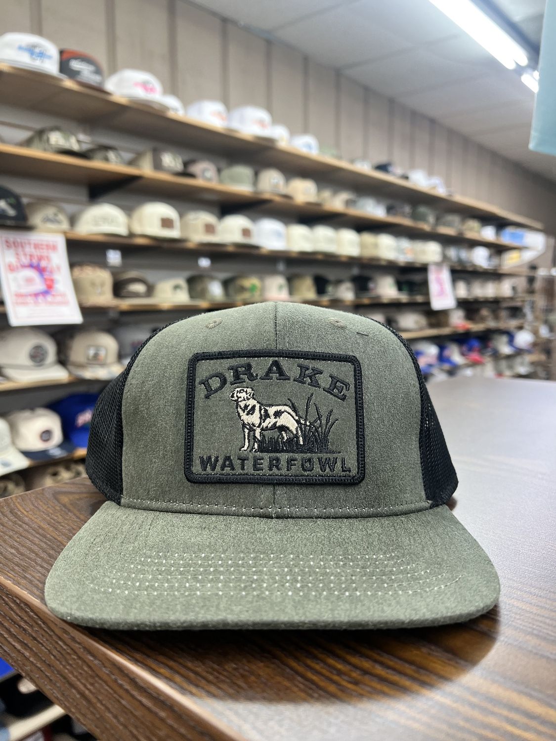 Waxed Cotton Dog Patch Mesh Back Cap