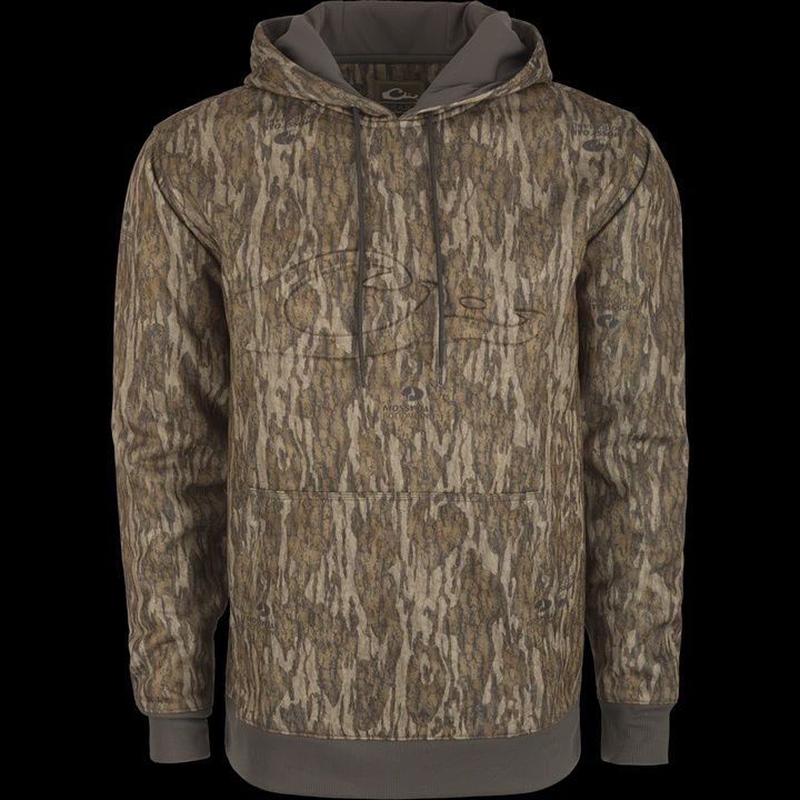 Back Eddy Embossed Hoodie, Color: Bottomland, Size: SML