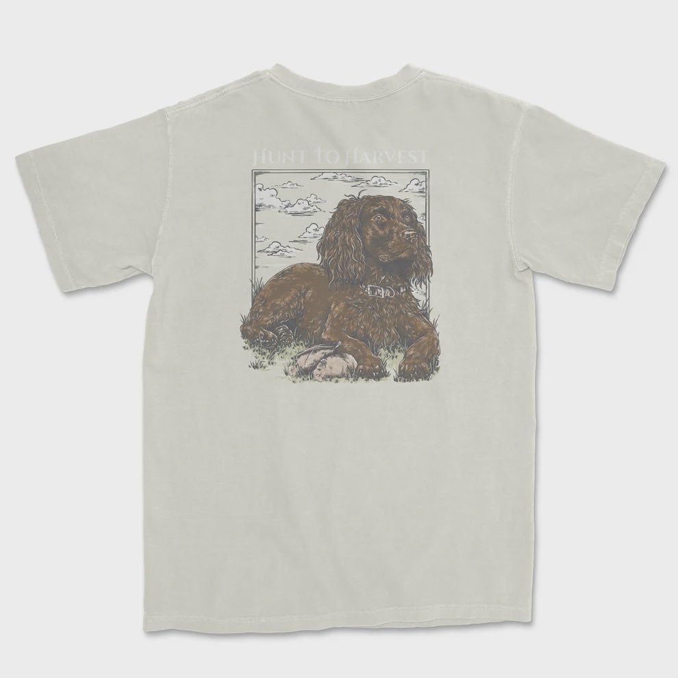 Dog and Dove Short Sleeve T-Shirt - Cream