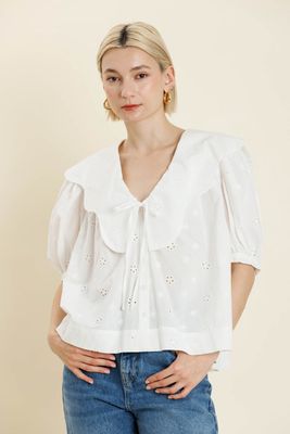 Feel The Love Scallop Detail Top