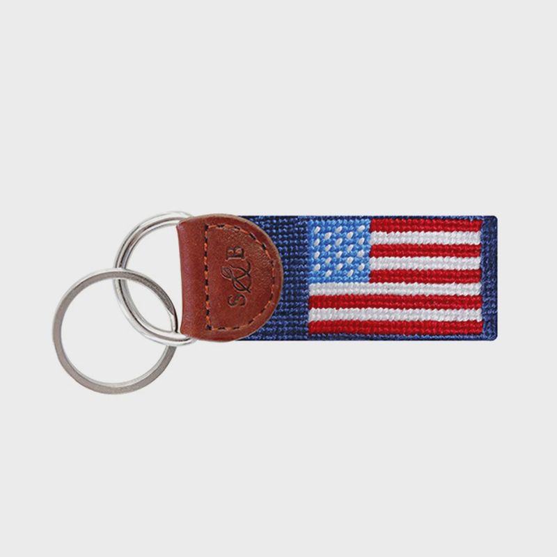American Flag Key Fob - Classic Navy