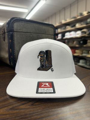 Lab and Bumper 7-Panel Hat - White