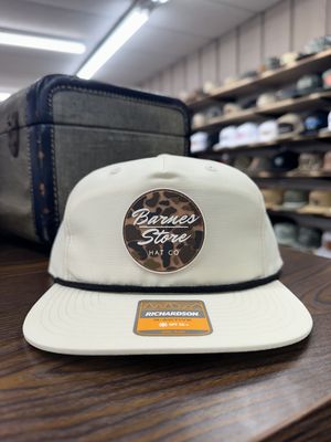 Camo Rubber Patch Roper Hat - Birch