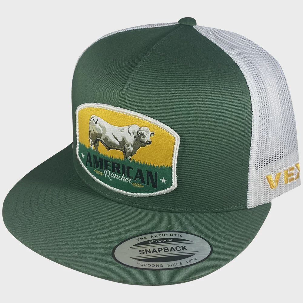 American Rancher - Charolais - Dark Green/White Mesh